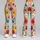 Colorful Retro Wildflowers for Sunny Spring Days and Relaxed Coastal Weekend Outings Leggings - 9