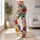 Colorful Retro Wildflowers for Sunny Spring Days and Relaxed Coastal Weekend Outings Leggings - 11