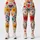 Colorful Retro Wildflowers for Sunny Spring Days and Relaxed Coastal Weekend Outings Leggings - 3