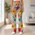 Colorful Retro Wildflowers for Sunny Spring Days and Relaxed Coastal Weekend Outings Leggings - 10