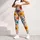Colorful Retro Wildflowers for Sunny Spring Days and Relaxed Coastal Weekend Outings Leggings - 4