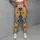 Colorful Retro Wildflowers for Sunny Spring Days and Relaxed Coastal Weekend Outings Leggings - 4