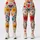 Colorful Retro Wildflowers for Sunny Spring Days and Relaxed Coastal Weekend Outings Leggings - 1