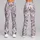 Lavender Wildflower Sprigs on Mist Gray for Coastal Summer Getaways and Garden Strolls Leggings - 9