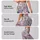 Lavender Wildflower Sprigs on Mist Gray for Coastal Summer Getaways and Garden Strolls Leggings - 2
