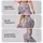Lavender Wildflower Sprigs on Mist Gray for Coastal Summer Getaways and Garden Strolls Leggings - 2
