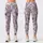 Lavender Wildflower Sprigs on Mist Gray for Coastal Summer Getaways and Garden Strolls Leggings - 1
