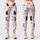 Autumn Kitten Faces and Ivory Polka Dots for Cozy Everyday Commuting Style for Women Leggings - 1