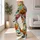 Colorful Skulls, Jack-O’-Lanterns and Bats for Halloween Festivities and Autumn Nights Leggings - 11