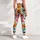 Colorful Skulls, Jack-O’-Lanterns and Bats for Halloween Festivities and Autumn Nights Leggings - 4
