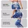 Cobalt Blue Roses on Midnight Black for Elegant Everyday Style and Garden Gatherings Leggings - 2