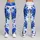 Cobalt Blue Roses on Midnight Black for Elegant Everyday Style and Garden Gatherings Leggings - 9