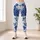 Cobalt Blue Roses on Midnight Black for Elegant Everyday Style and Garden Gatherings Leggings - 4