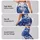 Cobalt Blue Roses on Midnight Black for Elegant Everyday Style and Garden Gatherings Leggings - 2