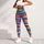 Rainbow Stripe Activewear For Colorful Beach Days And Everyday Women's Fitness Style Leggings - 5