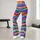Rainbow Stripe Activewear For Colorful Beach Days And Everyday Women's Fitness Style Leggings - 11