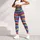 Rainbow Stripe Activewear For Colorful Beach Days And Everyday Women's Fitness Style Leggings - 5