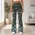 Monochrome Wolf Portraits And Botanical Scrollwork For Relaxed Coastal Weekend Adventures Leggings - 11