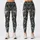 Monochrome Wolf Portraits And Botanical Scrollwork For Relaxed Coastal Weekend Adventures Leggings - 3