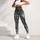 Monochrome Wolf Portraits And Botanical Scrollwork For Relaxed Coastal Weekend Adventures Leggings - 6