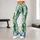 Green And Blue Oval Motifs For Easy Everyday Commutes And Relaxed City Style Women Leggings - 11