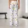 Crescent Moons, Cheerful Ghosts and Bats for Halloween Festivities Leggings - 10