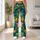 Tropical Pineapple and Palm Foliage for Hawaiian Beach Getaways and Summer Travel Leggings - 10