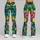 Tropical Pineapple and Palm Foliage for Hawaiian Beach Getaways and Summer Travel Leggings - 9