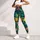 Tropical Pineapple and Palm Foliage for Hawaiian Beach Getaways and Summer Travel Leggings - 4