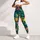 Tropical Pineapple and Palm Foliage for Hawaiian Beach Getaways and Summer Travel Leggings - 6
