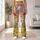Watercolor Wildflower Meadow Blooms for Spring Garden Walks and Sunny Coastal Getaways Leggings - 11
