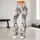 Playful Gray Cat and Yarn Motifs for Yoga, Travel, and Everyday Comfort Leggings - 10
