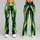 Lime Green Brushstroke Energy for Beach Days and Everyday Casual Style Leggings - 9