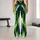 Lime Green Brushstroke Energy for Beach Days and Everyday Casual Style Leggings - 10