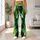 Lime Green Brushstroke Energy for Beach Days and Everyday Casual Style Leggings - 12