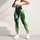 Lime Green Brushstroke Energy for Beach Days and Everyday Casual Style Leggings - 5