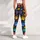 Rainbow Puppy Paws For Playful Weekend Outings And Cozy Everyday Style For Dog Lovers Leggings - 6