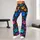 Rainbow Puppy Paws For Playful Weekend Outings And Cozy Everyday Style For Dog Lovers Leggings - 11