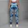 Blue And Teal Watercolor Florals For Coastal Vacations And Relaxed Resort Getaways Leggings - 6