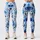 Blue And Teal Watercolor Florals For Coastal Vacations And Relaxed Resort Getaways Leggings - 1