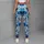 Blue And Teal Watercolor Florals For Coastal Vacations And Relaxed Resort Getaways Leggings - 5