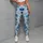 Blue And Teal Watercolor Florals For Coastal Vacations And Relaxed Resort Getaways Leggings - 4