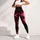 Black and Neon Magenta Lightning Veins for Bold Everyday Style and Nightlife Looks Leggings - 4