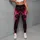 Black and Neon Magenta Lightning Veins for Bold Everyday Style and Nightlife Looks Leggings - 5