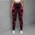 Black and Neon Magenta Lightning Veins for Bold Everyday Style and Nightlife Looks Leggings - 6