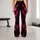 Black and Neon Magenta Lightning Veins for Bold Everyday Style and Nightlife Looks Leggings - 10
