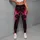 Black and Neon Magenta Lightning Veins for Bold Everyday Style and Nightlife Looks Leggings - 4