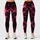 Black and Neon Magenta Lightning Veins for Bold Everyday Style and Nightlife Looks Leggings - 1