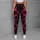 Black and Neon Magenta Lightning Veins for Bold Everyday Style and Nightlife Looks Leggings - 5