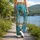 Turquoise Coral Reef and Seahorse Coastal Escape for Ocean Lovers and Beach Days Leggings - 12